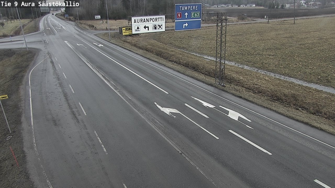 Kelikamerat Kuva Tie 9 Aura, Säästökallio, Aura, Varsinais-Suomi