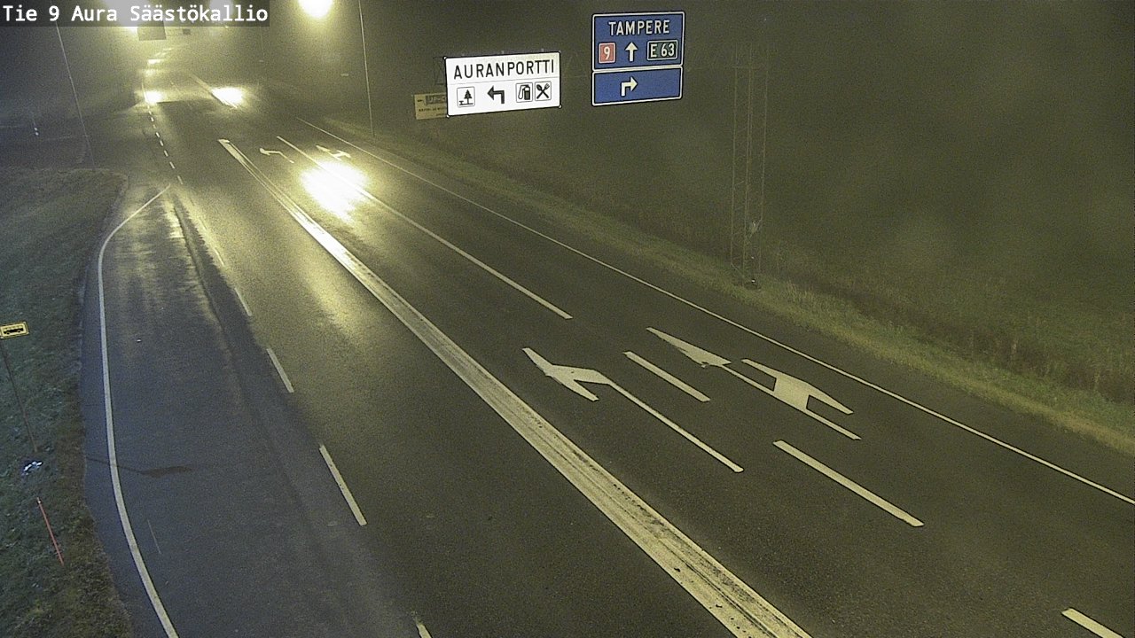 Kelikamerat Kuva Tie 9 Aura, Säästökallio, Aura, Varsinais-Suomi