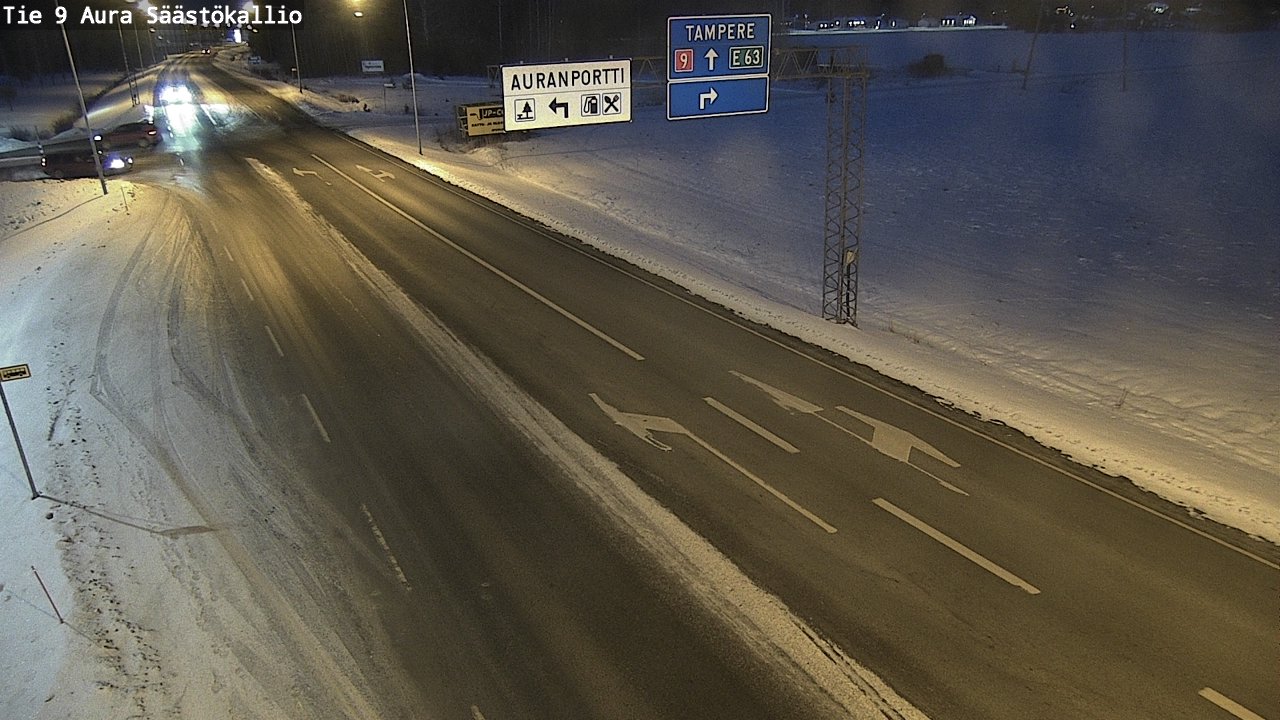 Kelikamerat Kuva Tie 9 Aura, Säästökallio, Aura, Varsinais-Suomi