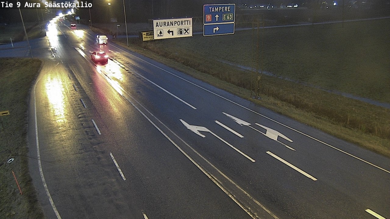 Weather Camera Image Väg 9 Aura, Säästökallio, Aura, Varsinais-Suomi