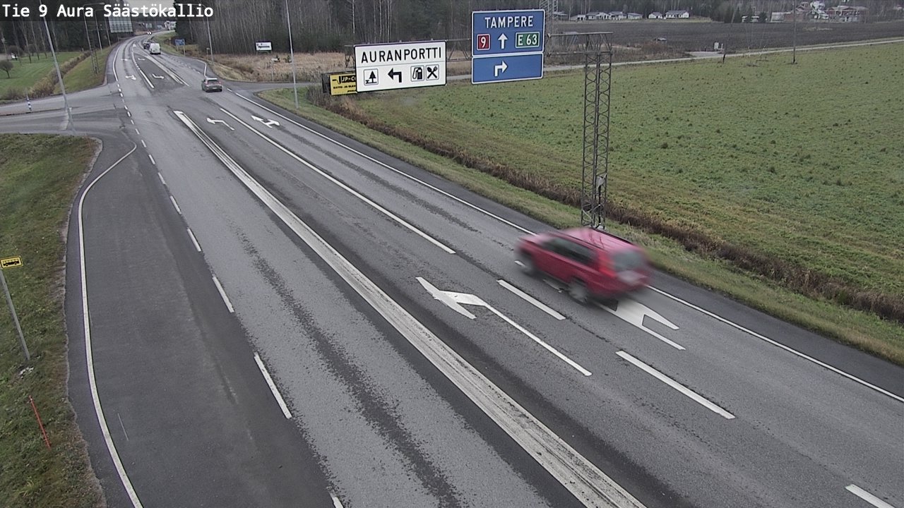 Kelikamerat Kuva Tie 9 Aura, Säästökallio, Aura, Varsinais-Suomi