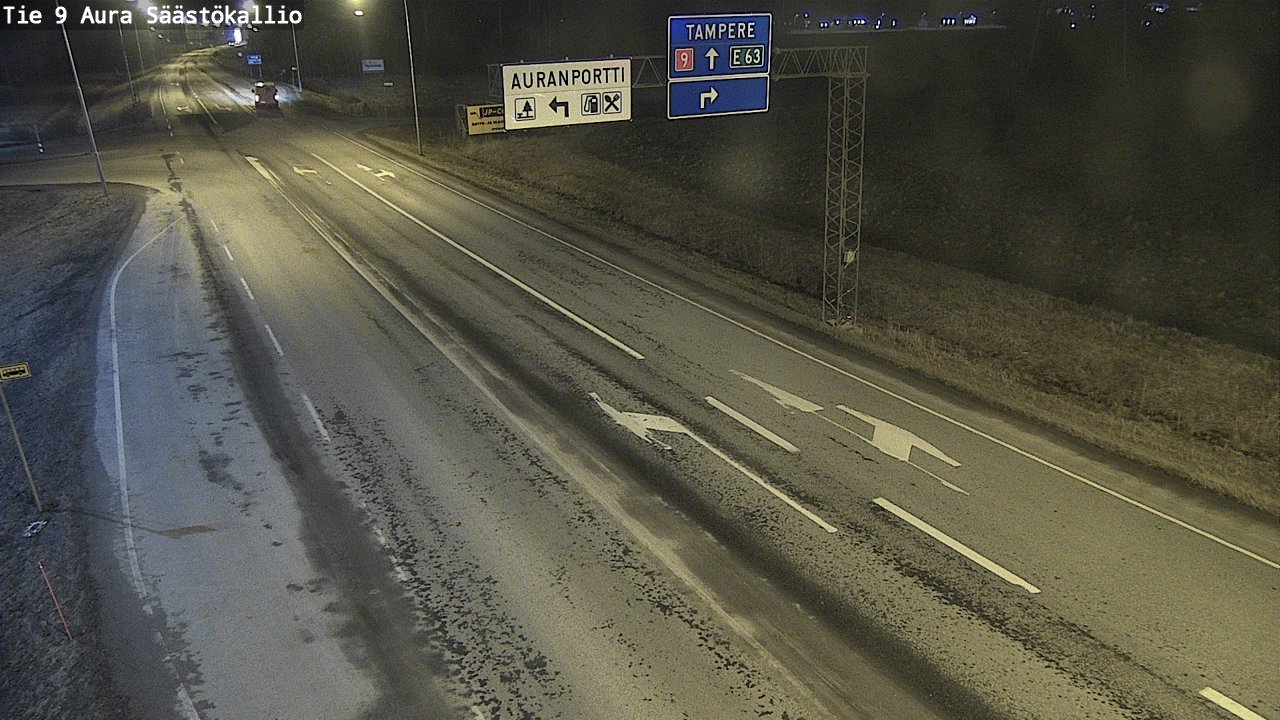 Weather Camera Image Väg 9 Aura, Säästökallio, Aura, Varsinais-Suomi