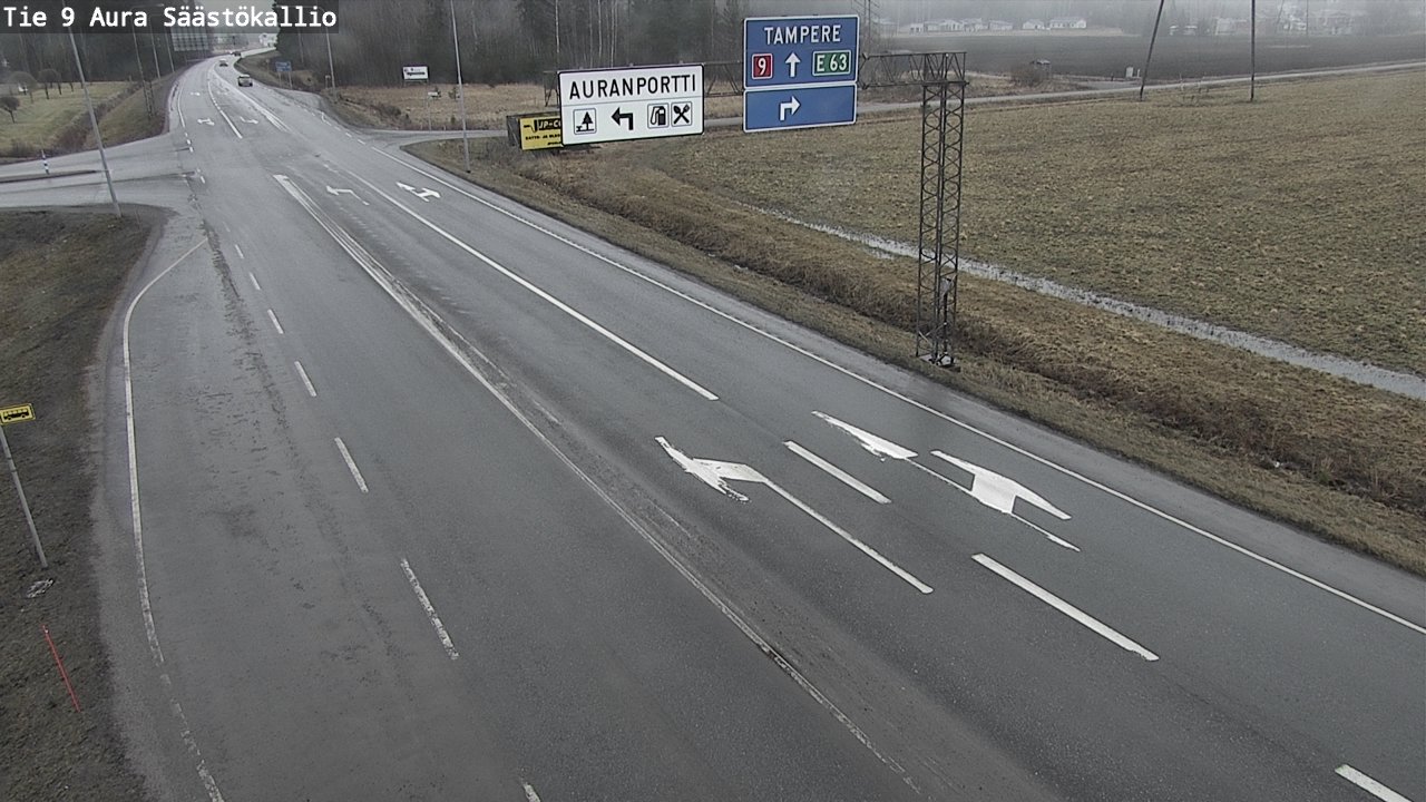 Kelikamerat Kuva Tie 9 Aura, Säästökallio, Aura, Varsinais-Suomi