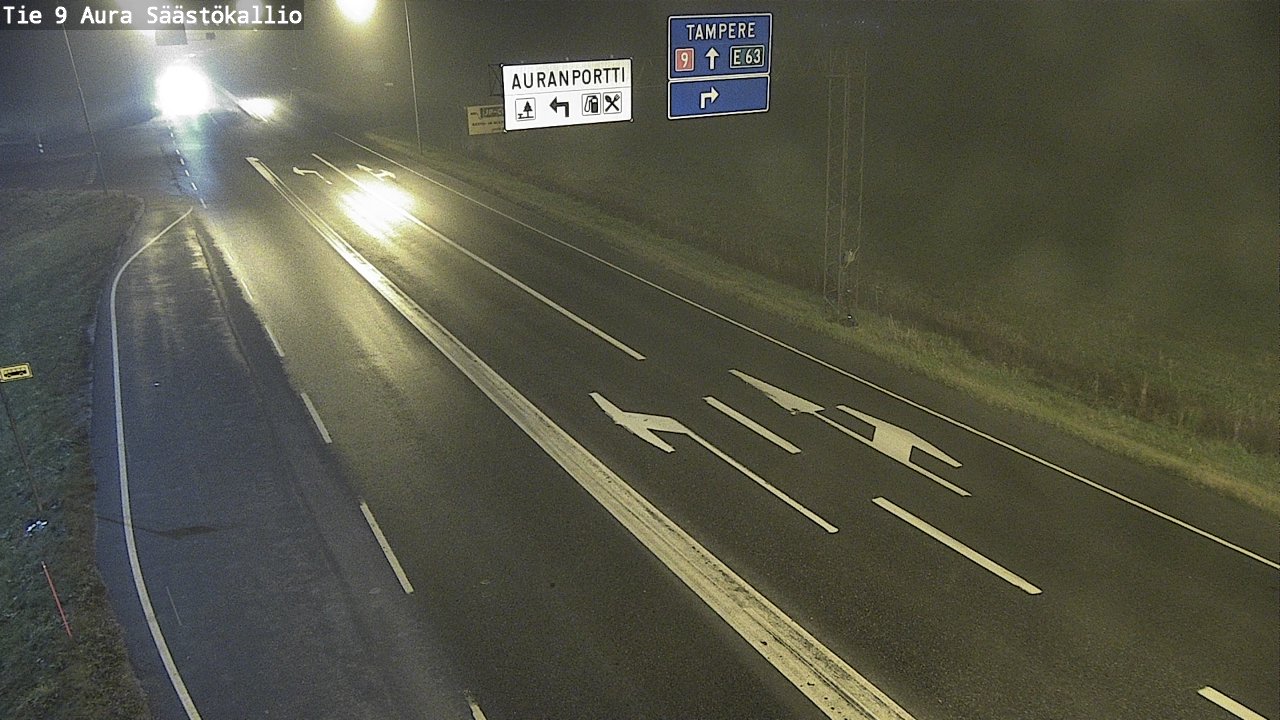 Kelikamerat Kuva Tie 9 Aura, Säästökallio, Aura, Varsinais-Suomi