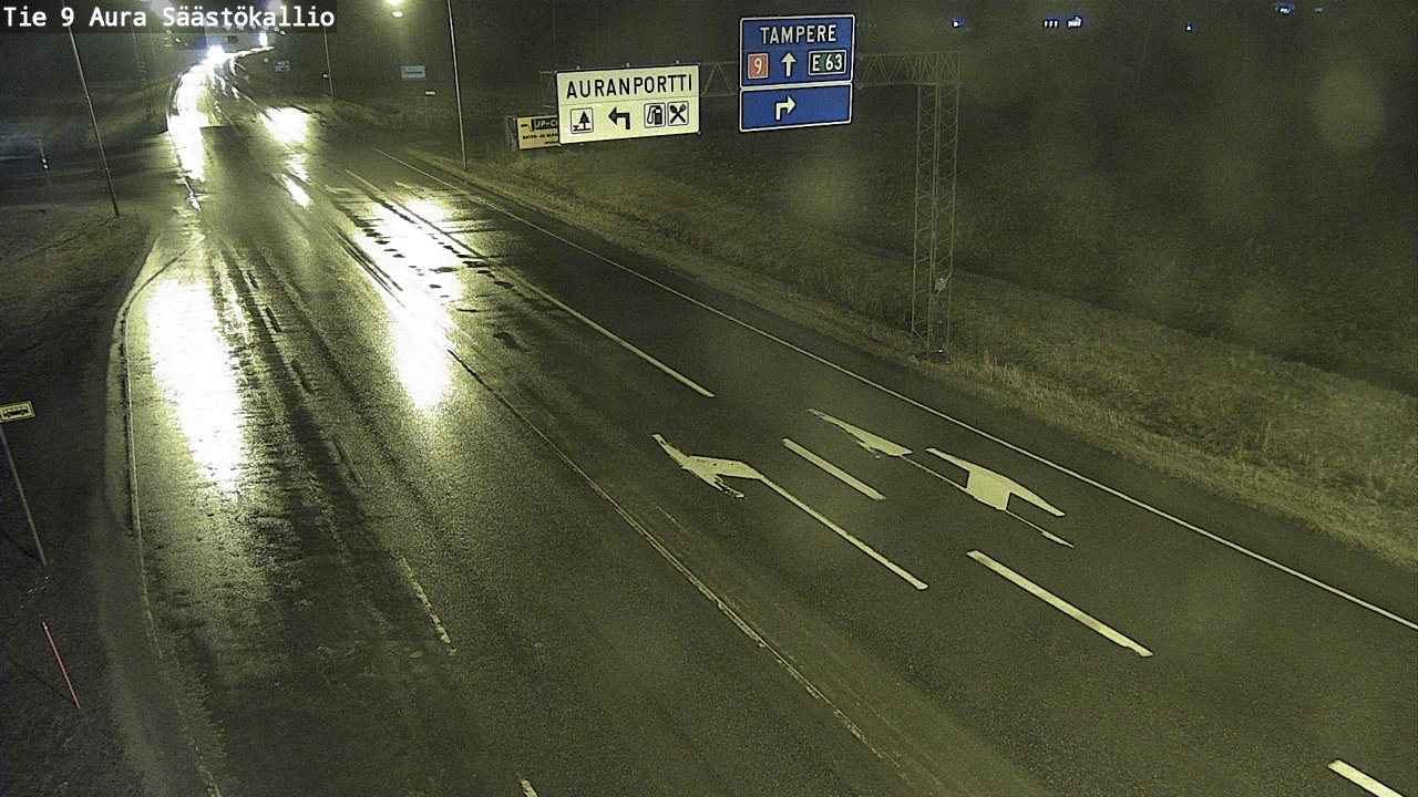 Kelikamerat Kuva Tie 9 Aura, Säästökallio, Aura, Varsinais-Suomi