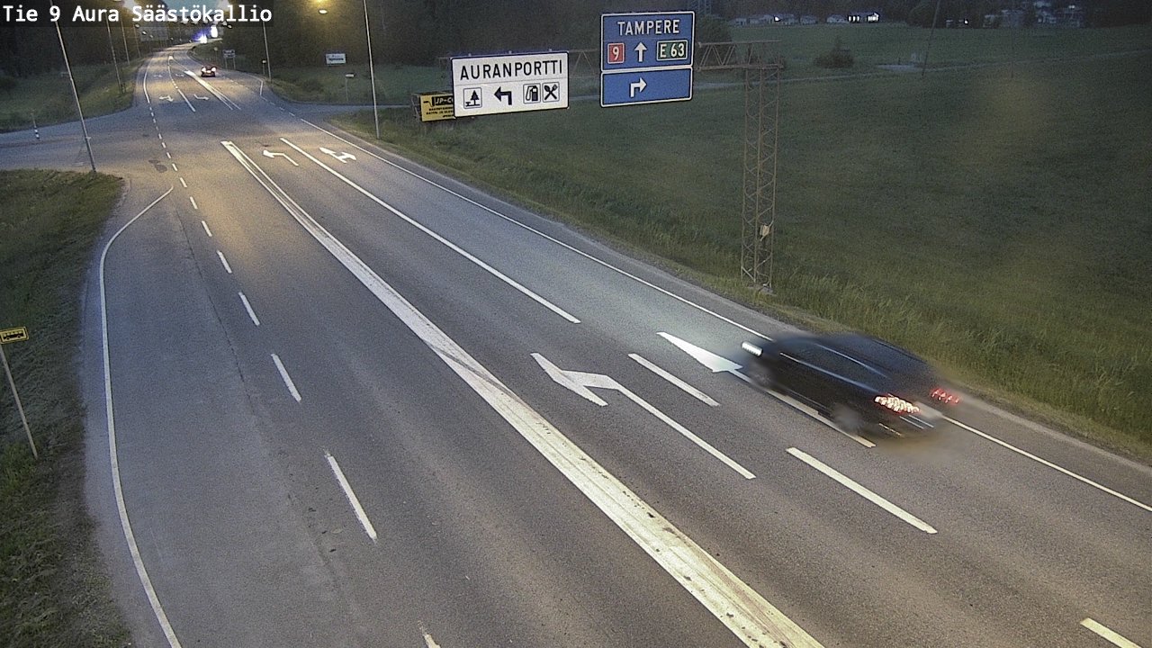 Kelikamerat Kuva Tie 9 Aura, Säästökallio, Aura, Varsinais-Suomi