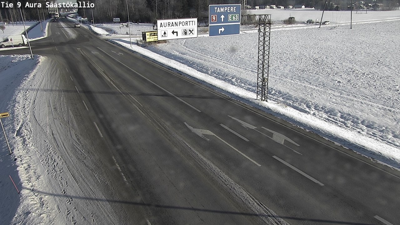 Weather Camera Image Road 9 Aura, Säästökallio, Aura, Varsinais-Suomi