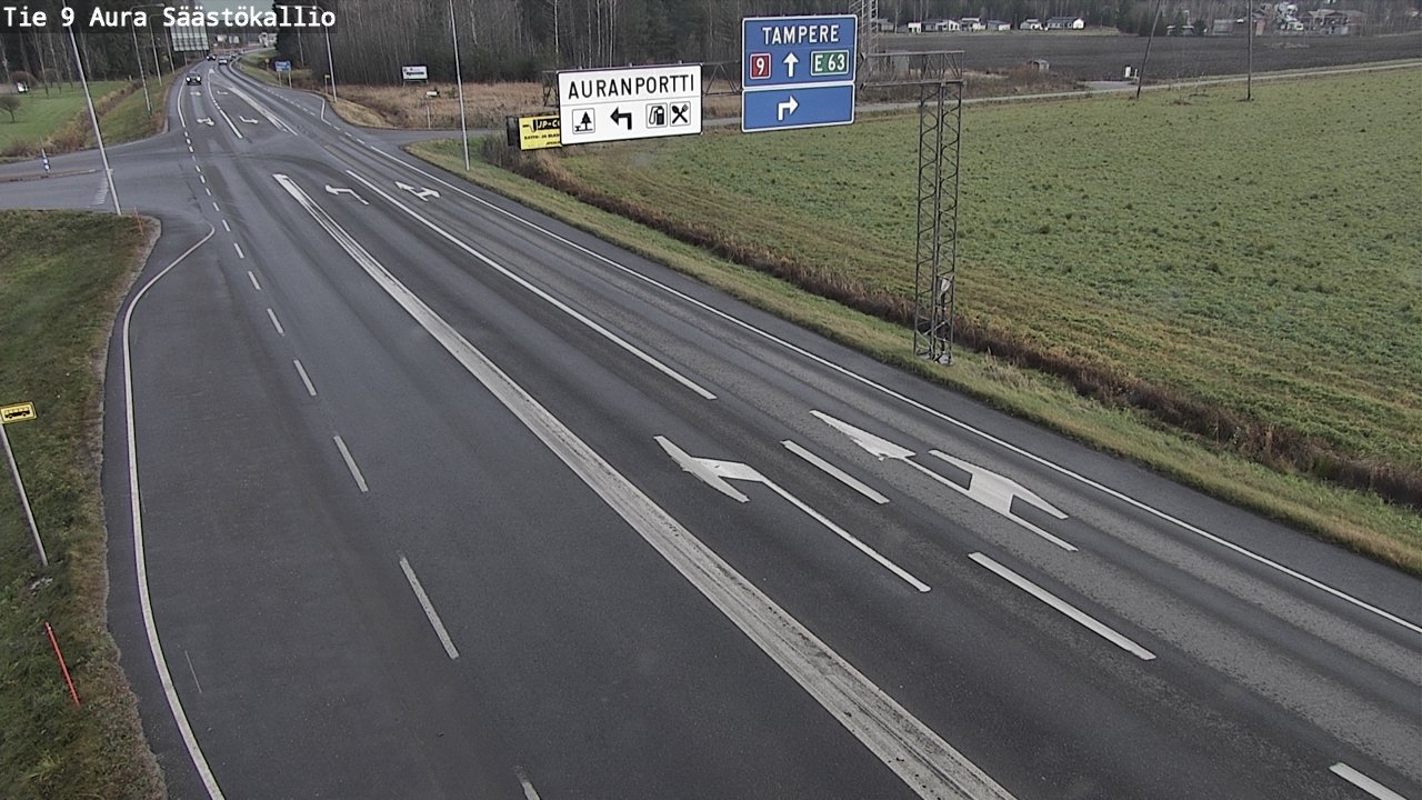 Kelikamerat Kuva Tie 9 Aura, Säästökallio, Aura, Varsinais-Suomi