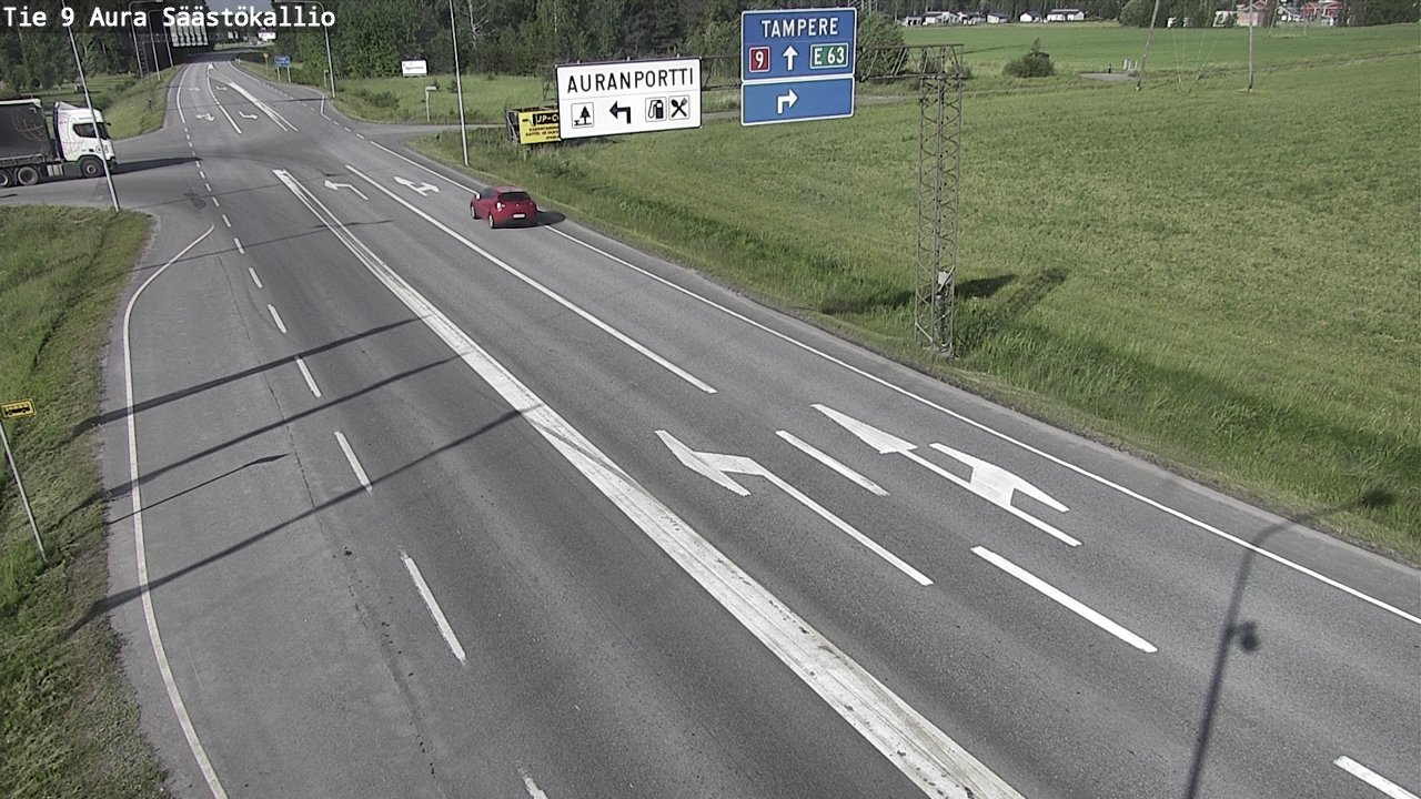 Kelikamerat Kuva Tie 9 Aura, Säästökallio, Aura, Varsinais-Suomi