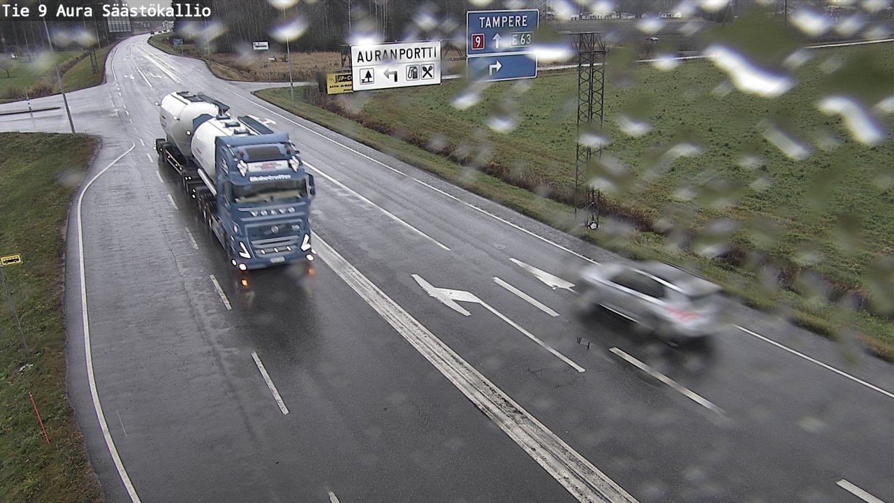 Kelikamerat Kuva Tie 9 Aura, Säästökallio, Aura, Varsinais-Suomi