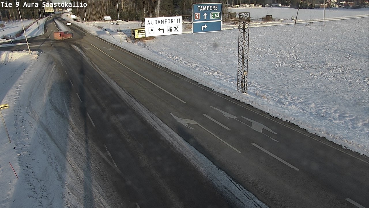 Kelikamerat Kuva Tie 9 Aura, Säästökallio, Aura, Varsinais-Suomi