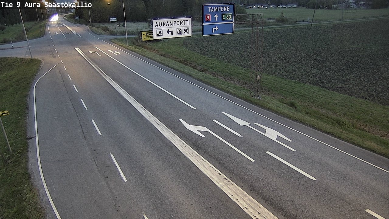 Kelikamerat Kuva Tie 9 Aura, Säästökallio, Aura, Varsinais-Suomi