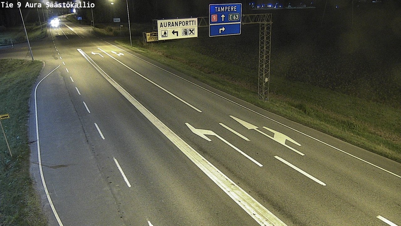Kelikamerat Kuva Tie 9 Aura, Säästökallio, Aura, Varsinais-Suomi