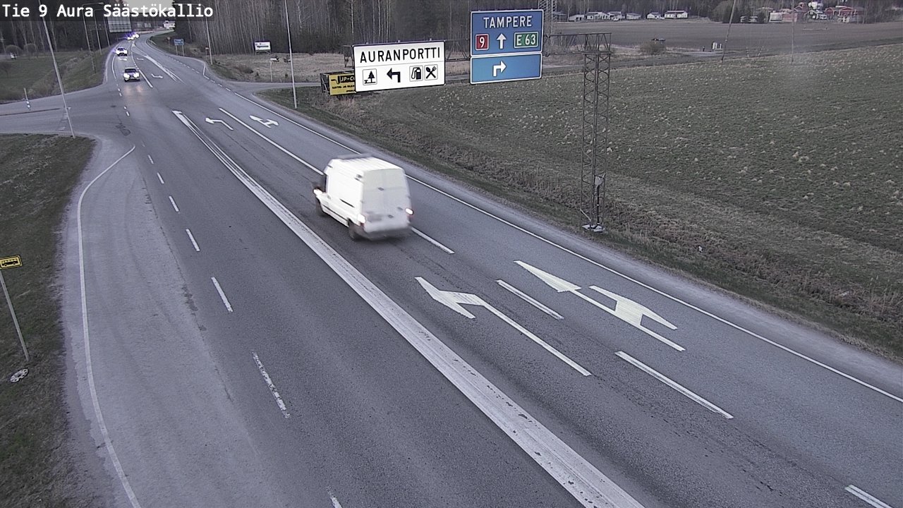 Weather Camera Image Väg 9 Aura, Säästökallio, Aura, Varsinais-Suomi