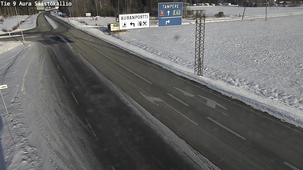 Kelikamerat Kuva Tie 9 Aura, Säästökallio, Aura, Varsinais-Suomi