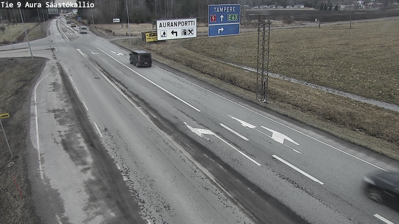 Kelikamerat Kuva Tie 9 Aura, Säästökallio, Aura, Varsinais-Suomi