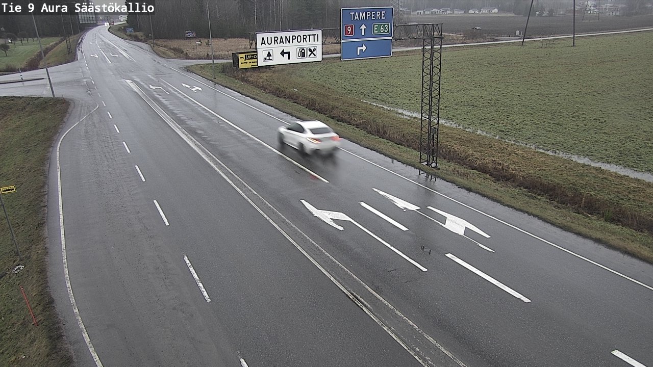 Weather Camera Image Väg 9 Aura, Säästökallio, Aura, Varsinais-Suomi