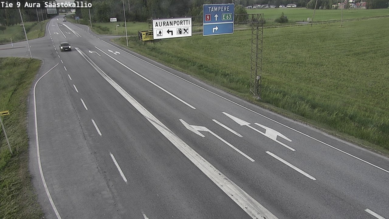 Kelikamerat Kuva Tie 9 Aura, Säästökallio, Aura, Varsinais-Suomi