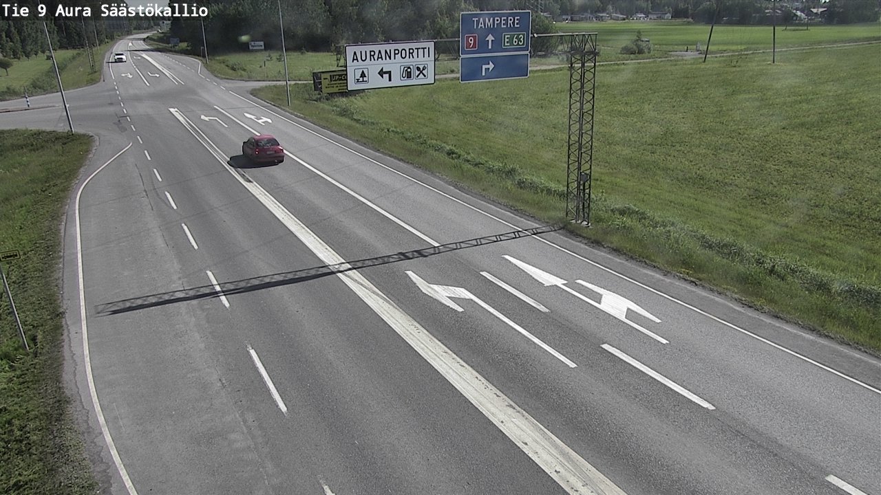 Kelikamerat Kuva Tie 9 Aura, Säästökallio, Aura, Varsinais-Suomi