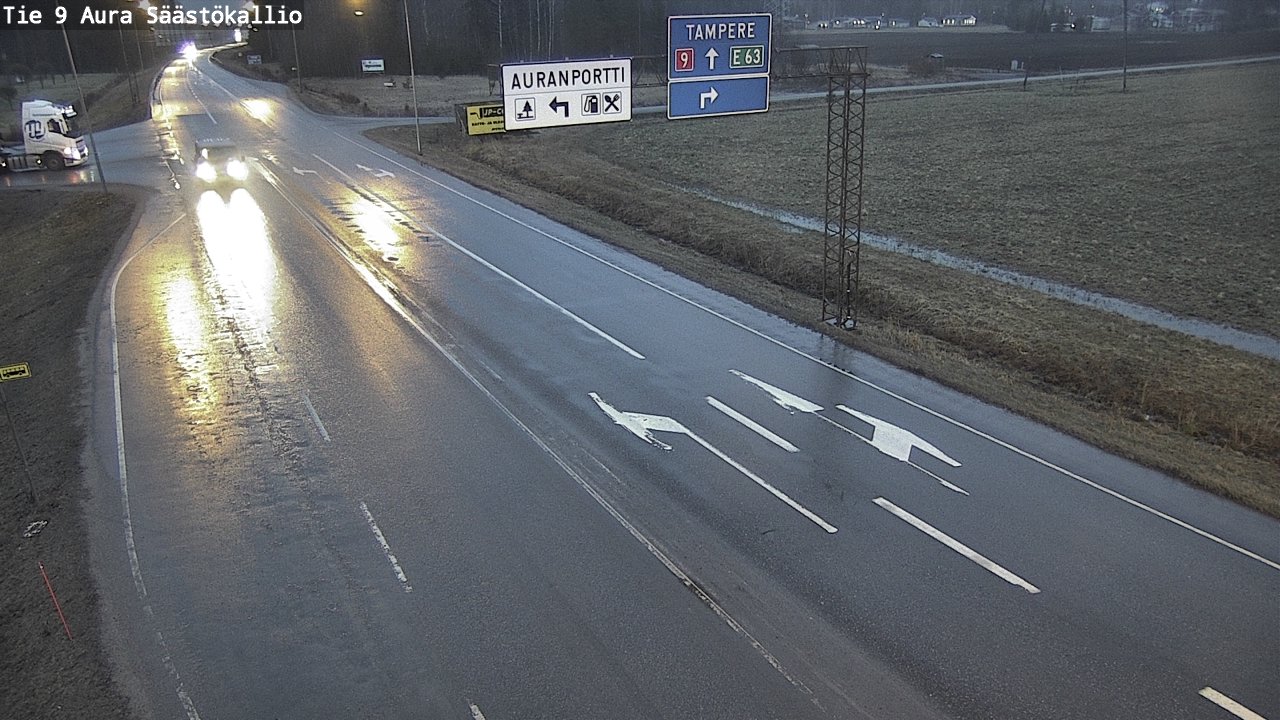 Kelikamerat Kuva Tie 9 Aura, Säästökallio, Aura, Varsinais-Suomi