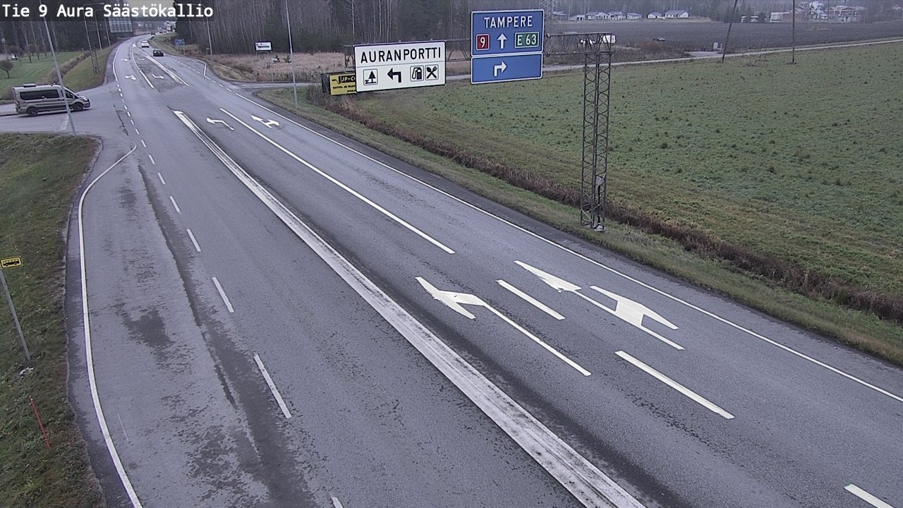 Kelikamerat Kuva Tie 9 Aura, Säästökallio, Aura, Varsinais-Suomi