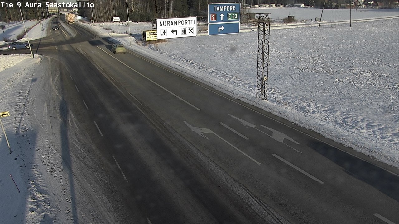 Weather Camera Image Road 9 Aura, Säästökallio, Aura, Varsinais-Suomi