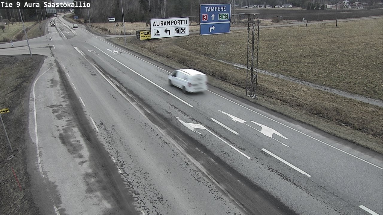 Kelikamerat Kuva Tie 9 Aura, Säästökallio, Aura, Varsinais-Suomi