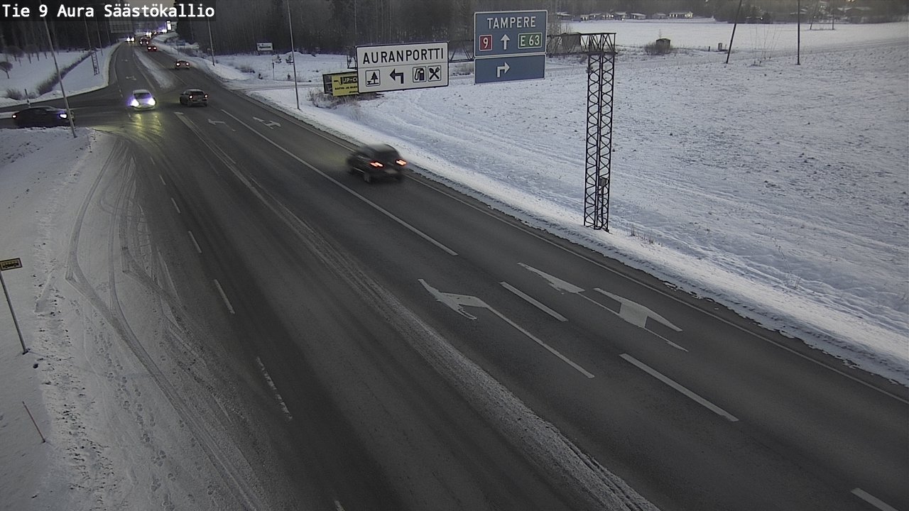 Kelikamerat Kuva Tie 9 Aura, Säästökallio, Aura, Varsinais-Suomi