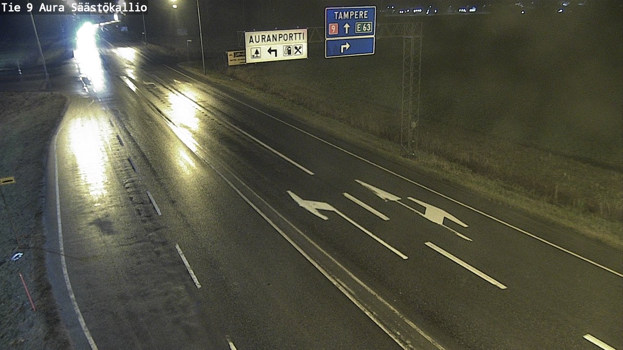 Weather Camera Image Väg 9 Aura, Säästökallio, Aura, Varsinais-Suomi