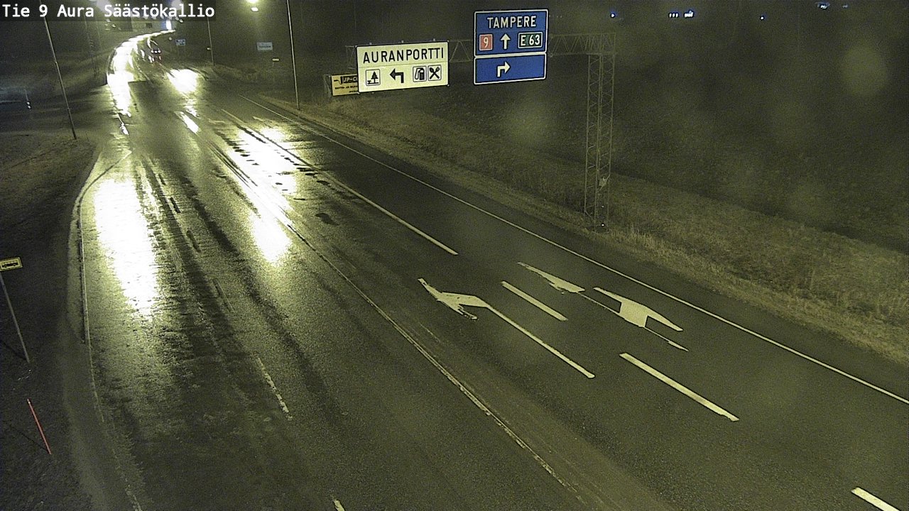 Kelikamerat Kuva Tie 9 Aura, Säästökallio, Aura, Varsinais-Suomi