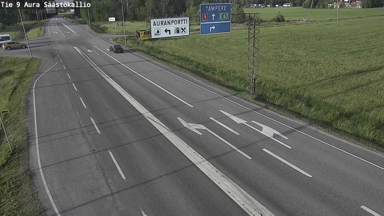 Kelikamerat Kuva Tie 9 Aura, Säästökallio, Aura, Varsinais-Suomi