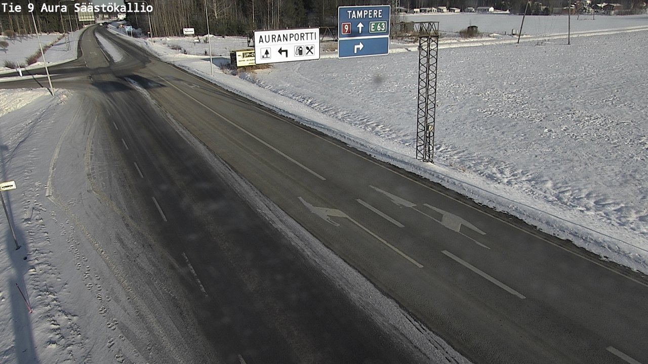 Kelikamerat Kuva Tie 9 Aura, Säästökallio, Aura, Varsinais-Suomi