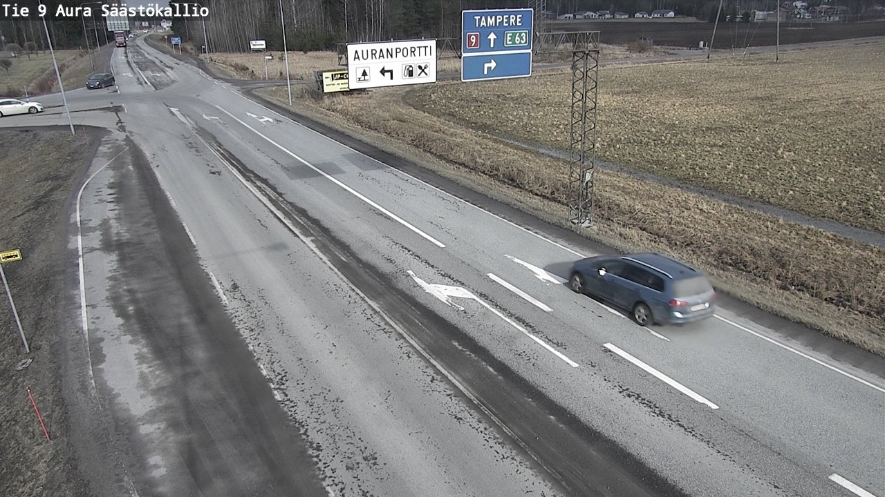 Kelikamerat Kuva Tie 9 Aura, Säästökallio, Aura, Varsinais-Suomi