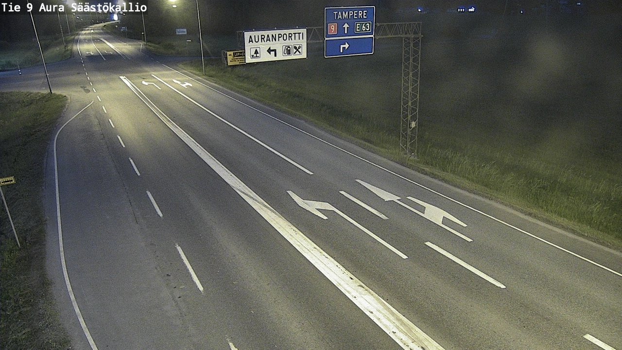Kelikamerat Kuva Tie 9 Aura, Säästökallio, Aura, Varsinais-Suomi