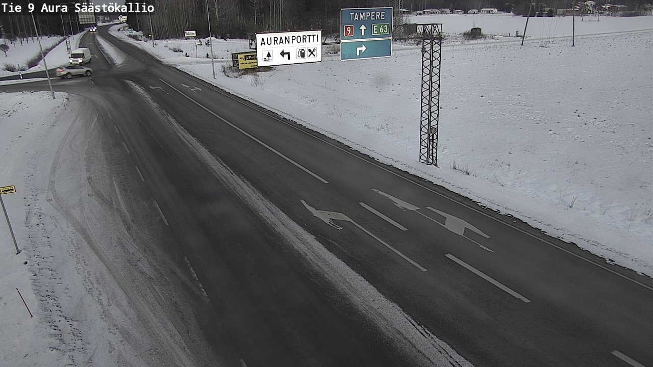 Kelikamerat Kuva Tie 9 Aura, Säästökallio, Aura, Varsinais-Suomi