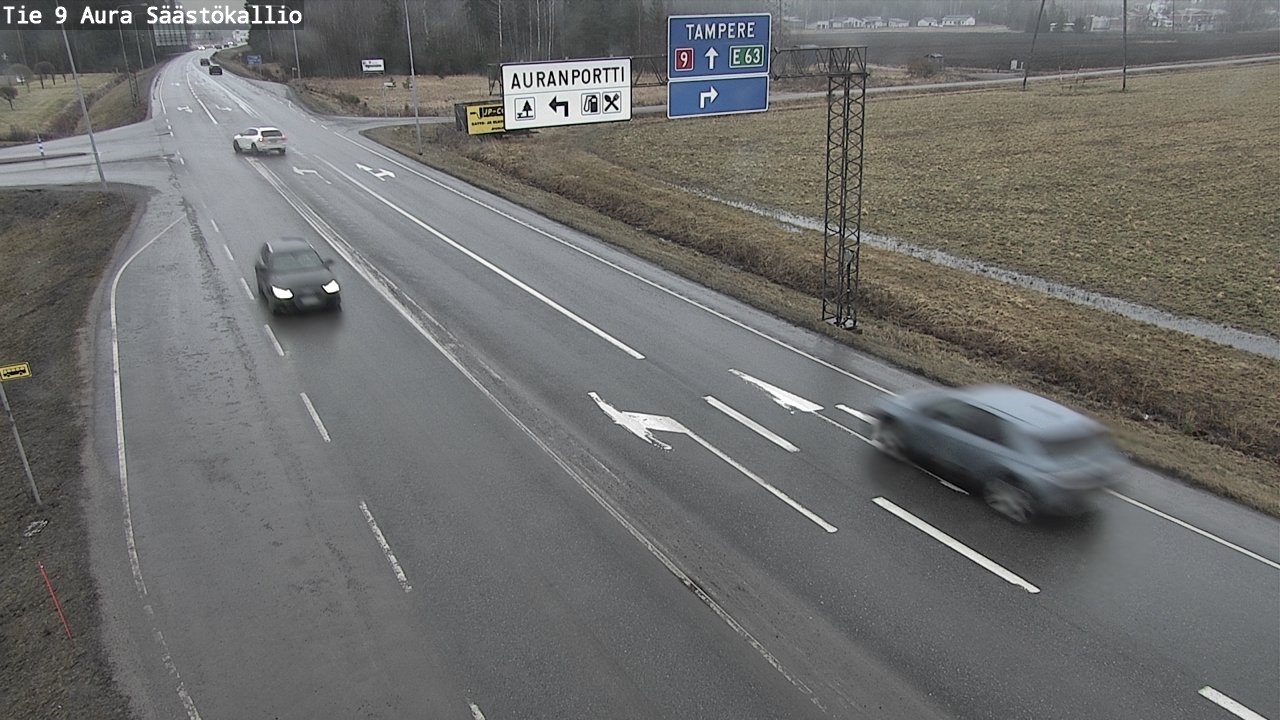 Kelikamerat Kuva Tie 9 Aura, Säästökallio, Aura, Varsinais-Suomi