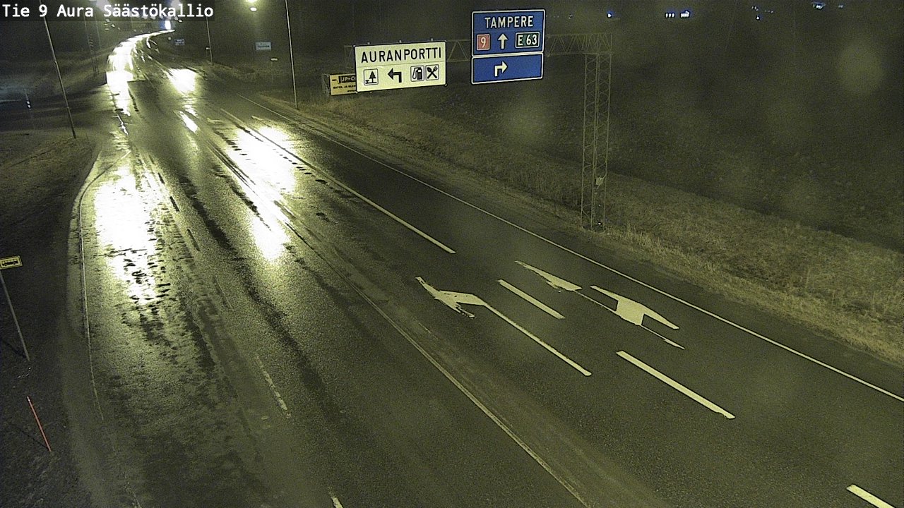 Kelikamerat Kuva Tie 9 Aura, Säästökallio, Aura, Varsinais-Suomi