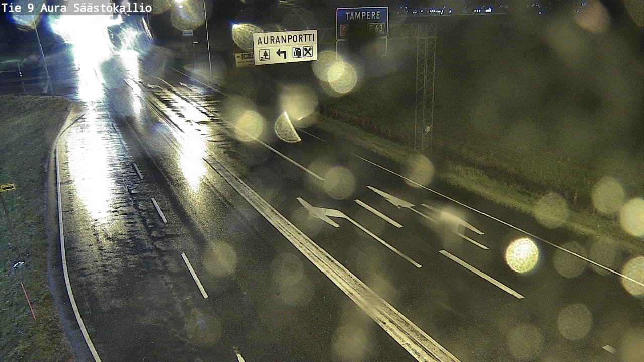Weather Camera Image Väg 9 Aura, Säästökallio, Aura, Varsinais-Suomi
