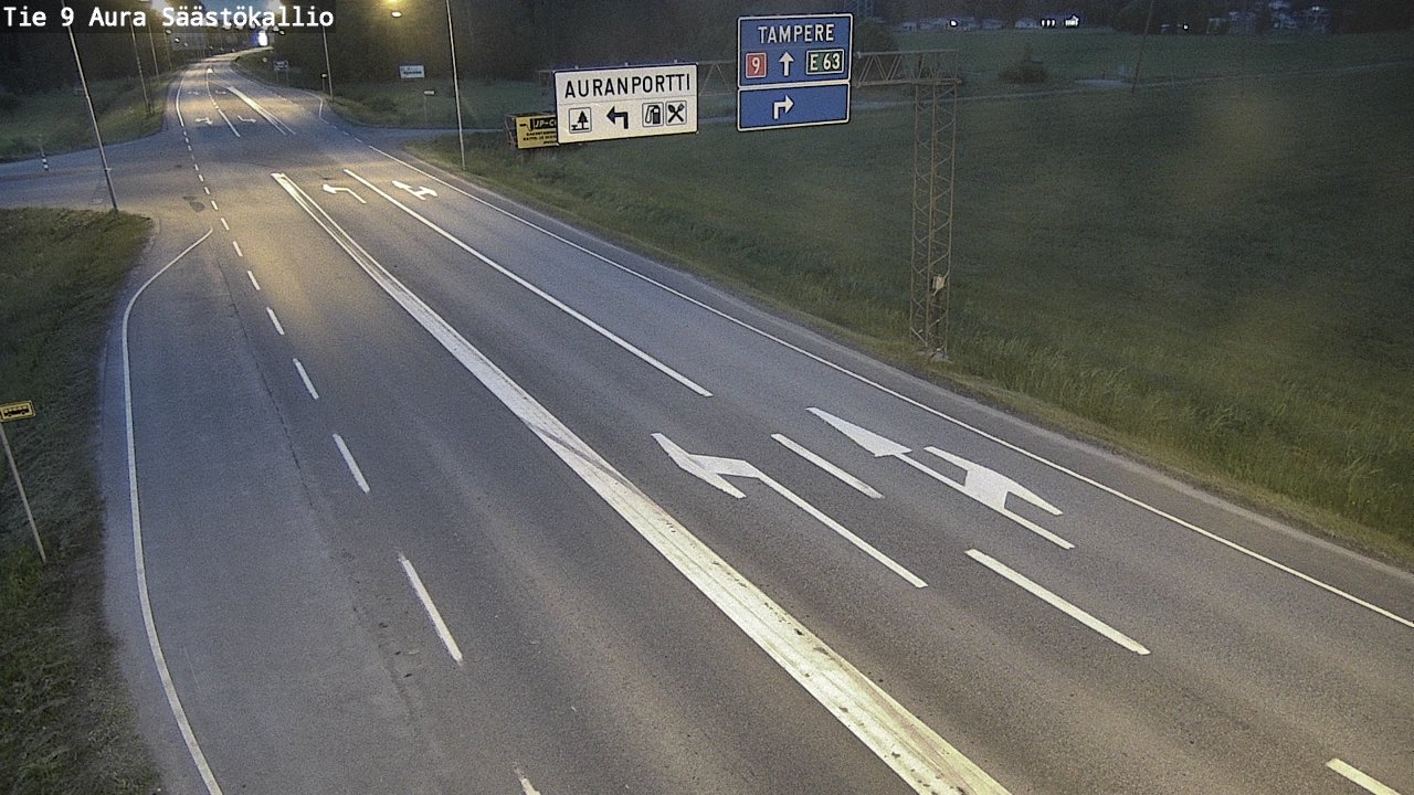 Kelikamerat Kuva Tie 9 Aura, Säästökallio, Aura, Varsinais-Suomi