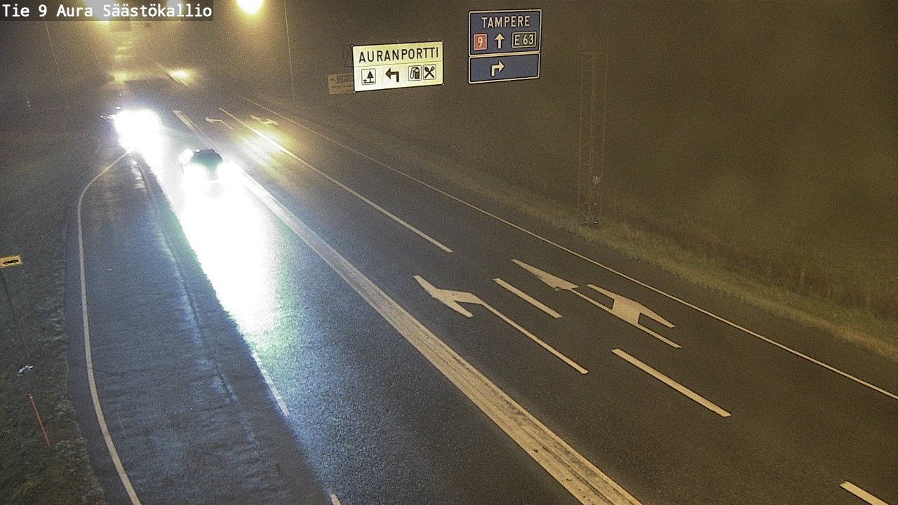 Kelikamerat Kuva Tie 9 Aura, Säästökallio, Aura, Varsinais-Suomi