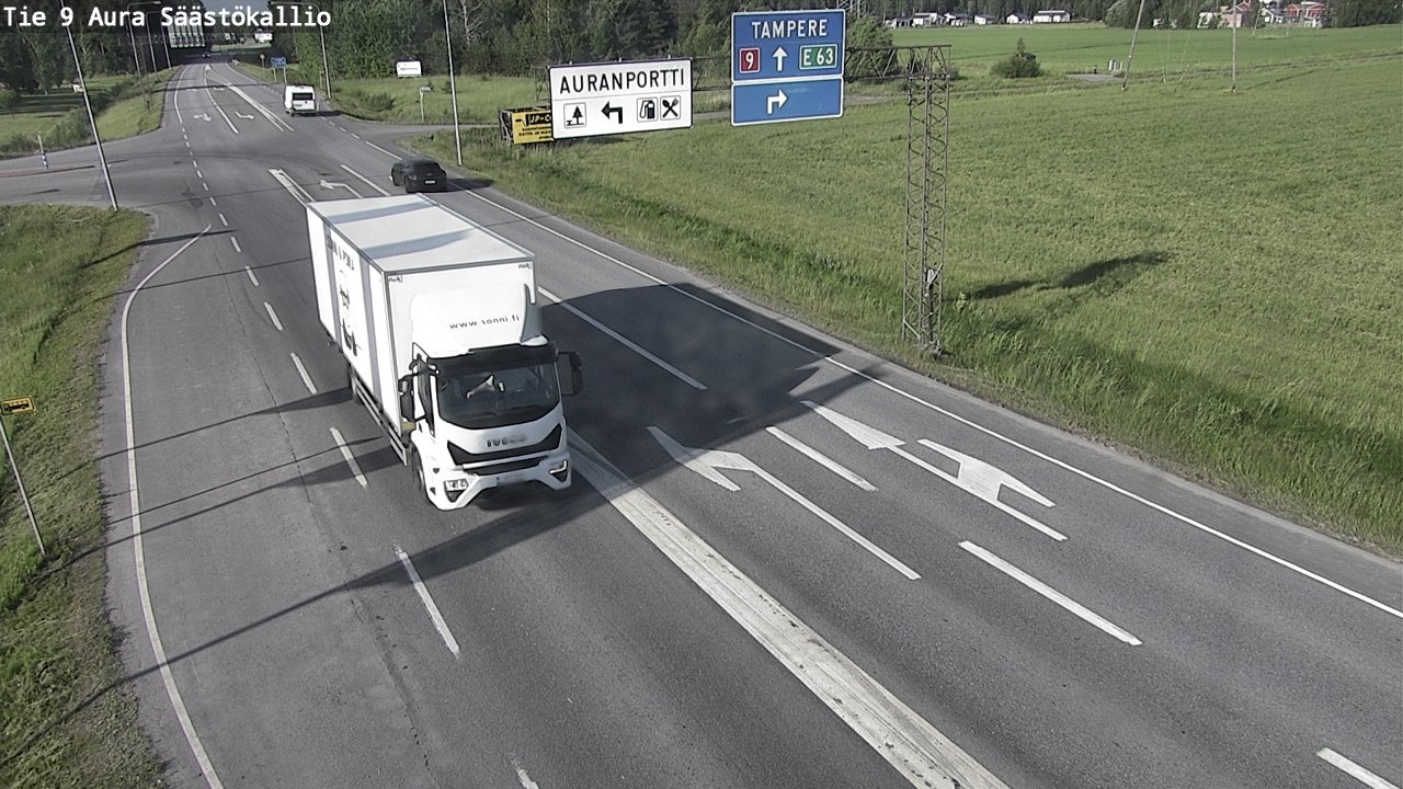 Kelikamerat Kuva Tie 9 Aura, Säästökallio, Aura, Varsinais-Suomi