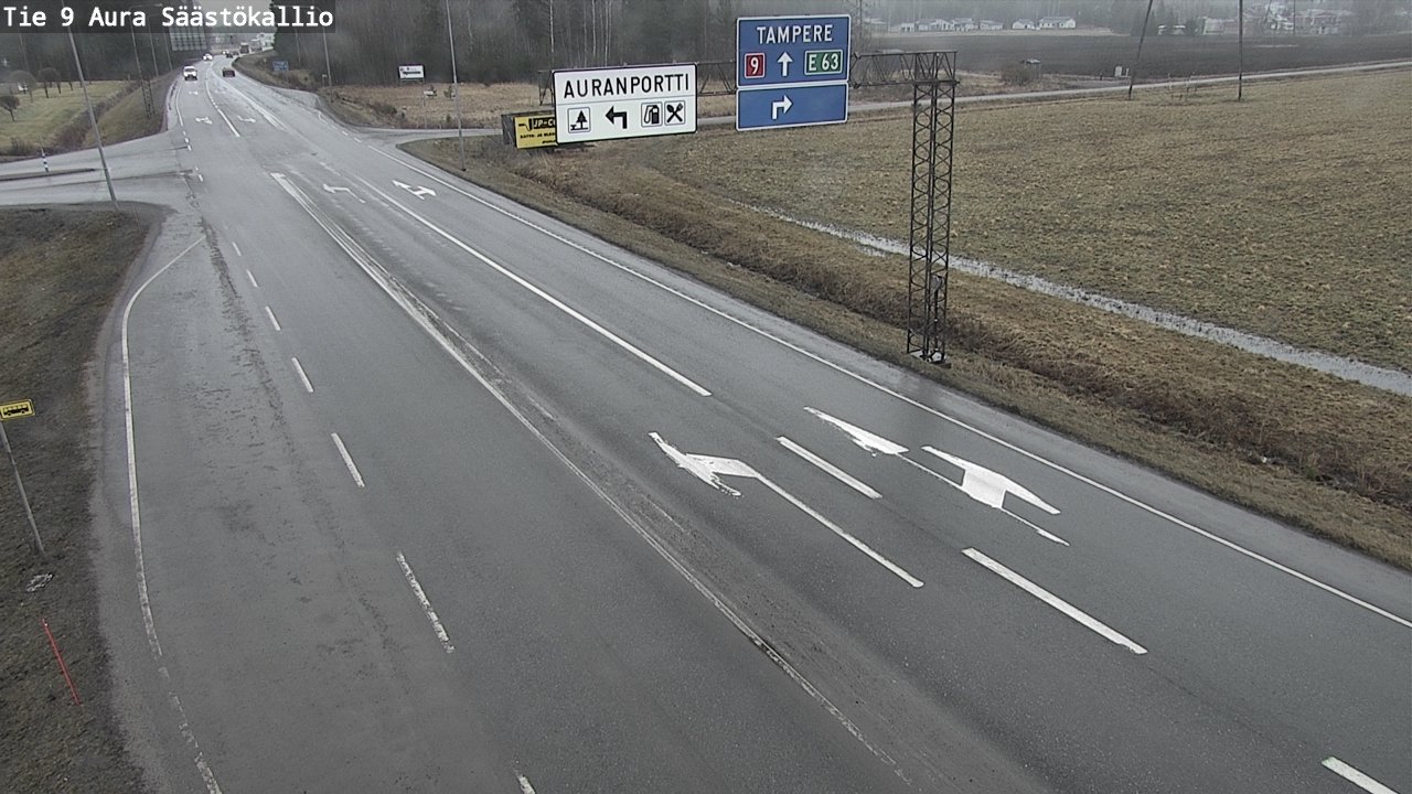 Kelikamerat Kuva Tie 9 Aura, Säästökallio, Aura, Varsinais-Suomi