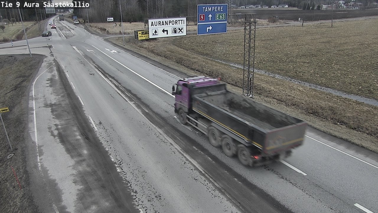 Kelikamerat Kuva Tie 9 Aura, Säästökallio, Aura, Varsinais-Suomi