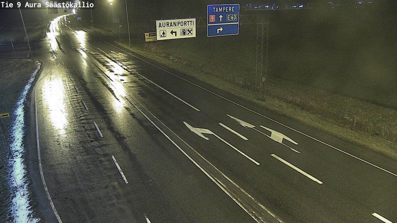 Kelikamerat Kuva Tie 9 Aura, Säästökallio, Aura, Varsinais-Suomi