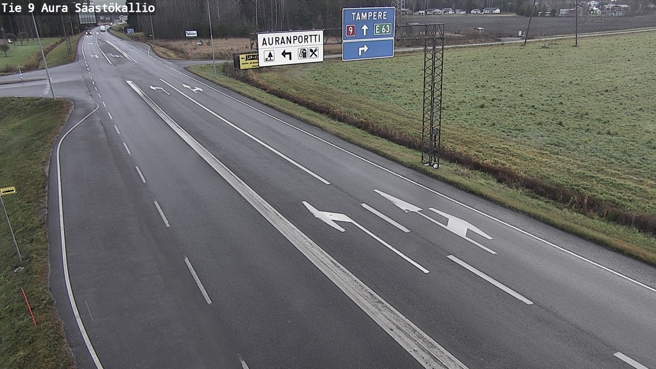 Kelikamerat Kuva Tie 9 Aura, Säästökallio, Aura, Varsinais-Suomi