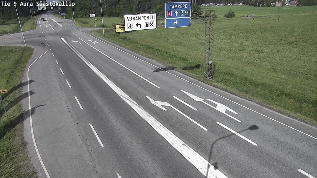 Kelikamerat Kuva Tie 9 Aura, Säästökallio, Aura, Varsinais-Suomi