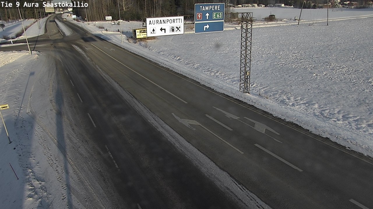 Kelikamerat Kuva Tie 9 Aura, Säästökallio, Aura, Varsinais-Suomi