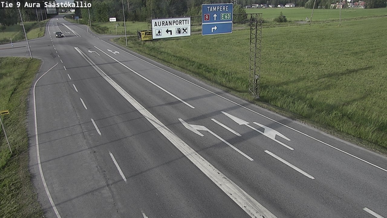 Kelikamerat Kuva Tie 9 Aura, Säästökallio, Aura, Varsinais-Suomi