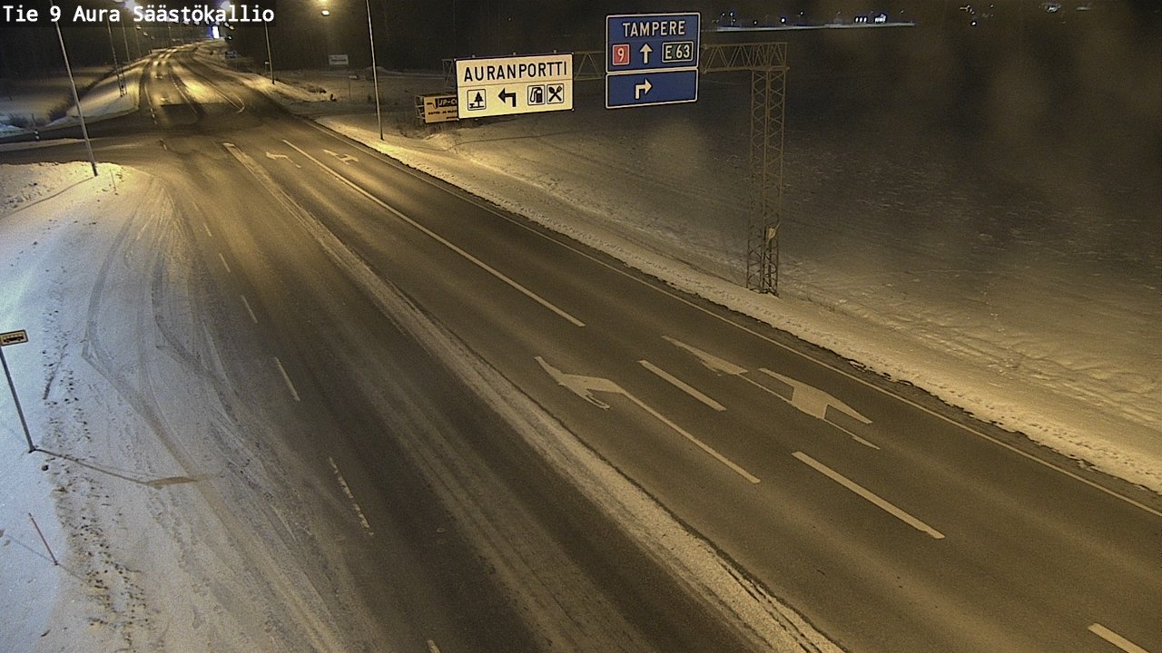 Kelikamerat Kuva Tie 9 Aura, Säästökallio, Aura, Varsinais-Suomi