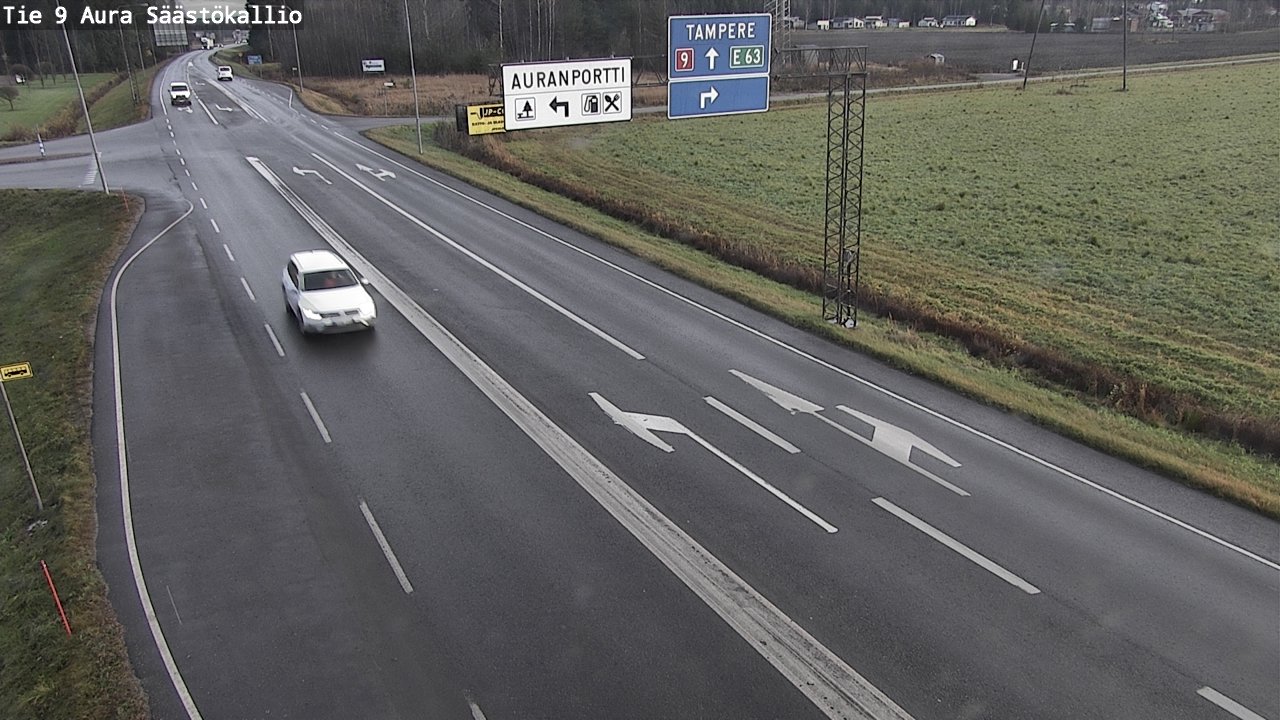 Kelikamerat Kuva Tie 9 Aura, Säästökallio, Aura, Varsinais-Suomi